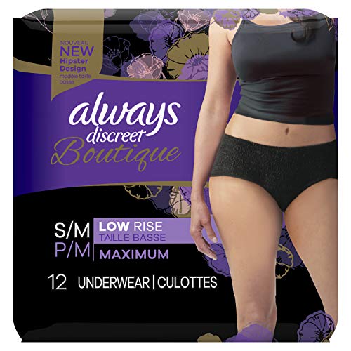 Always Discreet Boutique Low-Rise Incontinence and Postpartum Underwea