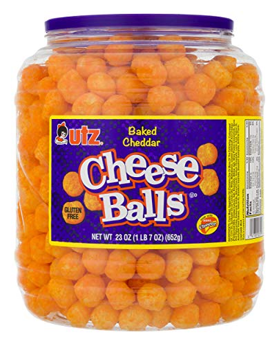 2 pack) Utz Cheddar Cheese Balls, 35 oz Barrel 