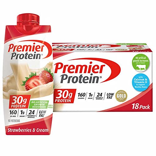 Premier Protein Shake, Strawberries & Cream, 30g Protein, 11 fl oz