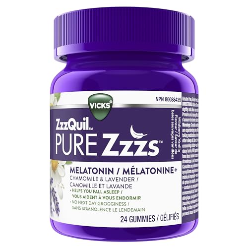 ZzzQuil PURE Zzzs Stress Relief Melatonin Sleep Aid Gummies