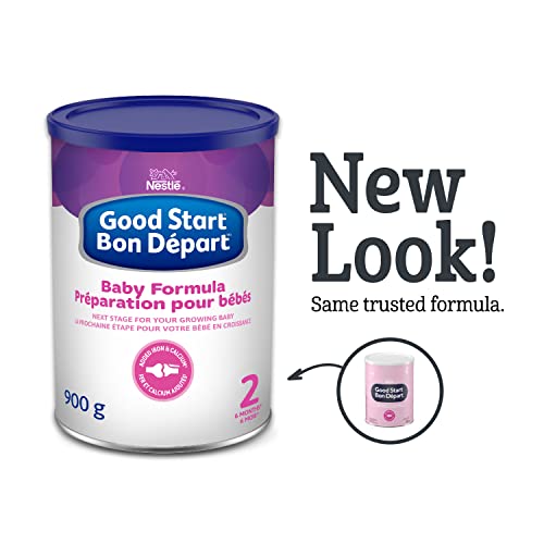 NESTLÉ GOOD START Stage 2, Baby Formula Powder, 6+ Months, 900g, 6 Count, Packaging May Vary