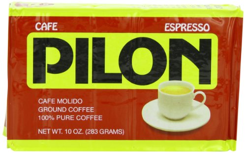 Pilon Espresso 100% Arabica Coffee, 10-Ounce Bricks (Pack of 4)