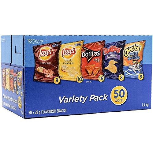 Frito Lay Variety Pack, 50 Bags 1.4 KG - Imported from Canada