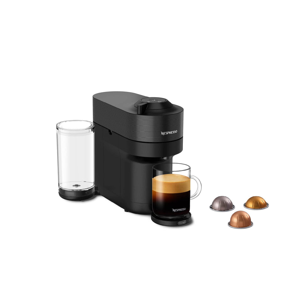 Nespresso Vertuo Pop+ Coffee and Espresso Machine by De'Longhi, Liquorice Black