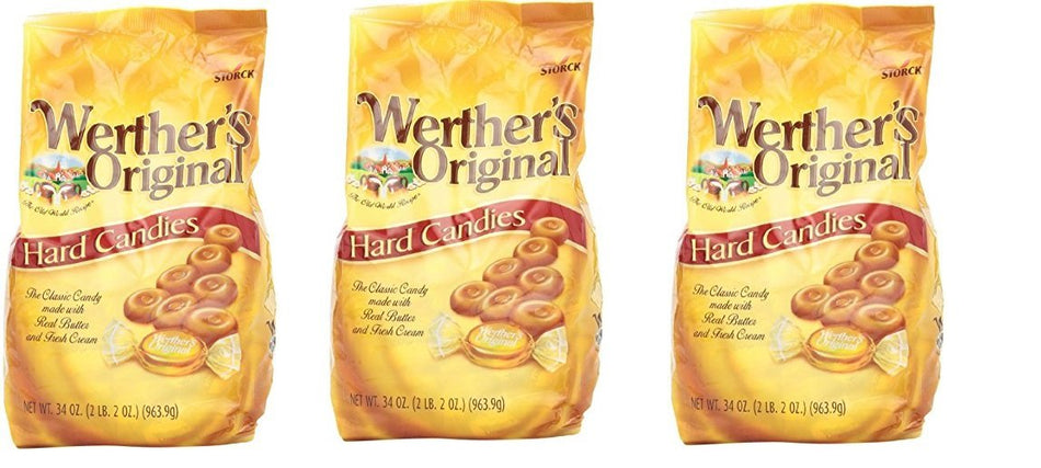 Werthers Original Hard, 3 Pack (34.0-Ounce Bag)