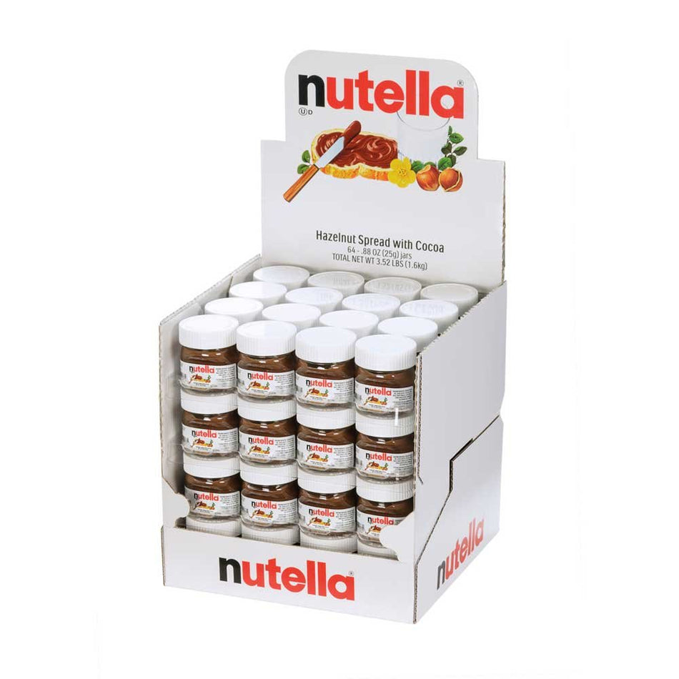Nutella Hazelnut Spread with Cocoa Glass Jar, .88 Ounce -- 64 per case.