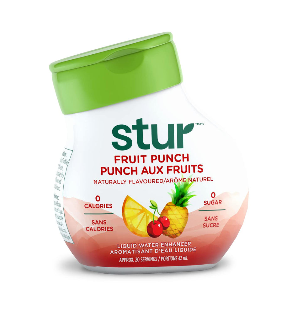 Stur Drinks - Variety Pack, Natural Flavored Water Enhancer, 5 Bottles, Makes 100 Beverages, Sugar Free, Zero Calorie, Fruit Flavored Liquid Drink Mix with Stevia and Healthy Antioxidants