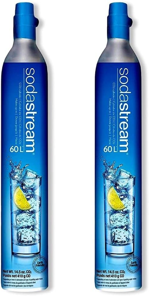 Sodastream 60L Co2 Cylinder Carbonator, Set of 2