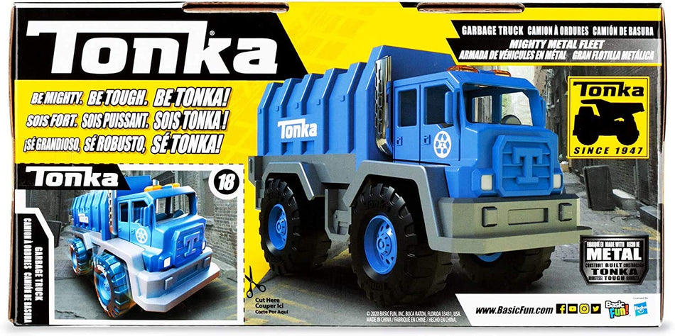 Basic Fun Tonka - Mighty Metal Fleet Garbage Truck