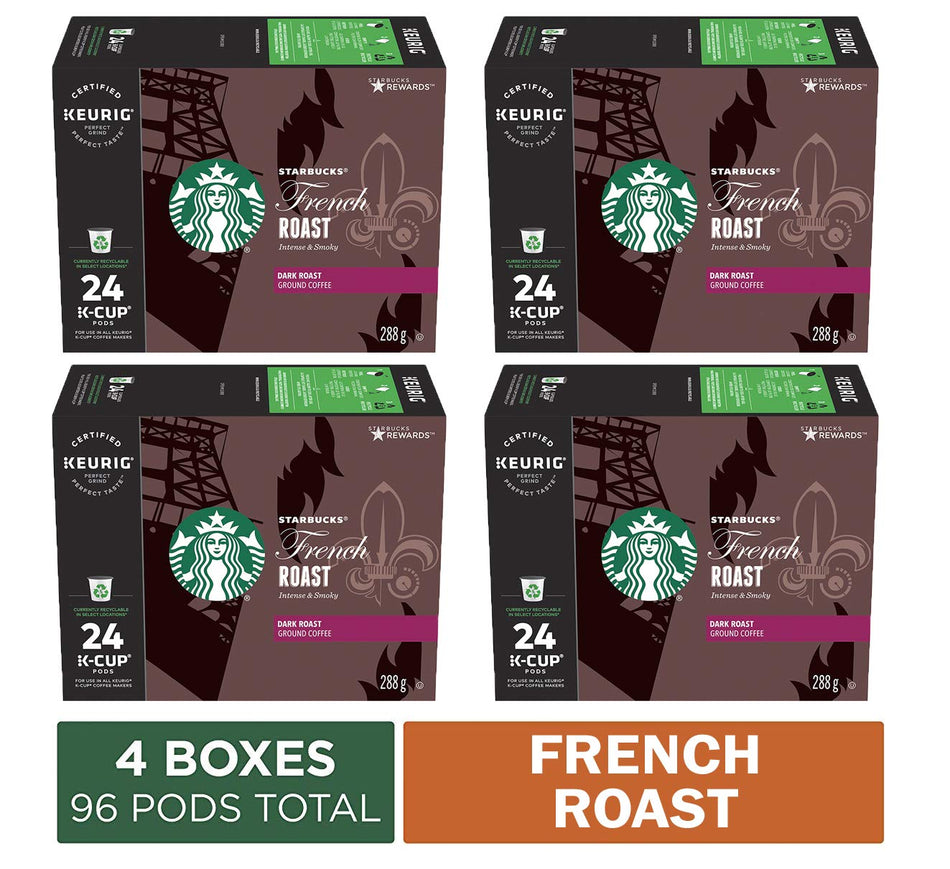 Starbucks French Roast, K-Cup Pack for Keurig Brewers, 96-Count, French Roast, 96 Count