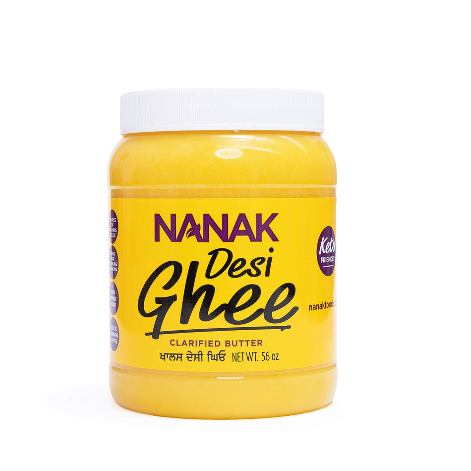 Nanak Desi Ghee, Clarified Butter, 1.6 Kg, Keto & Paleo Friendly, High Smoke Point, Source of Vitamins A & D