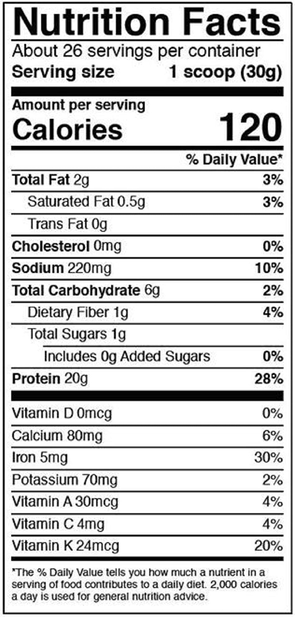 Vega Protein & Greens, Plant Protein Shake, 25 Servings, Vanilla, 26.8 Oz
