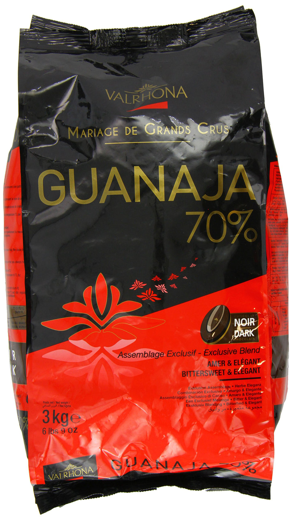 Valrhona Guanaja 70 Percent Chocolate Beans Bag 3 Kg