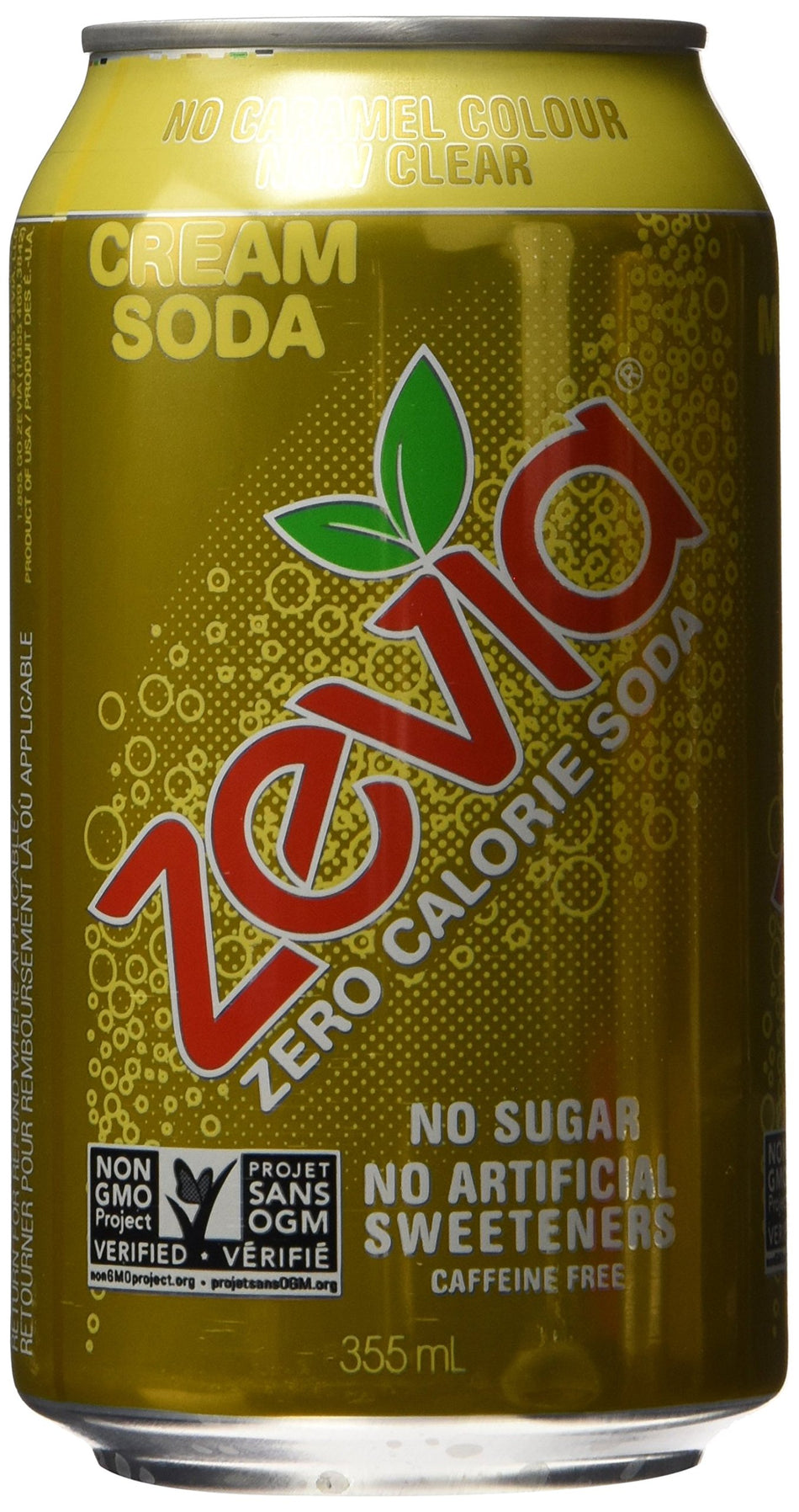 Zevia All Natural Soda-Cream Soda, 6/355ml