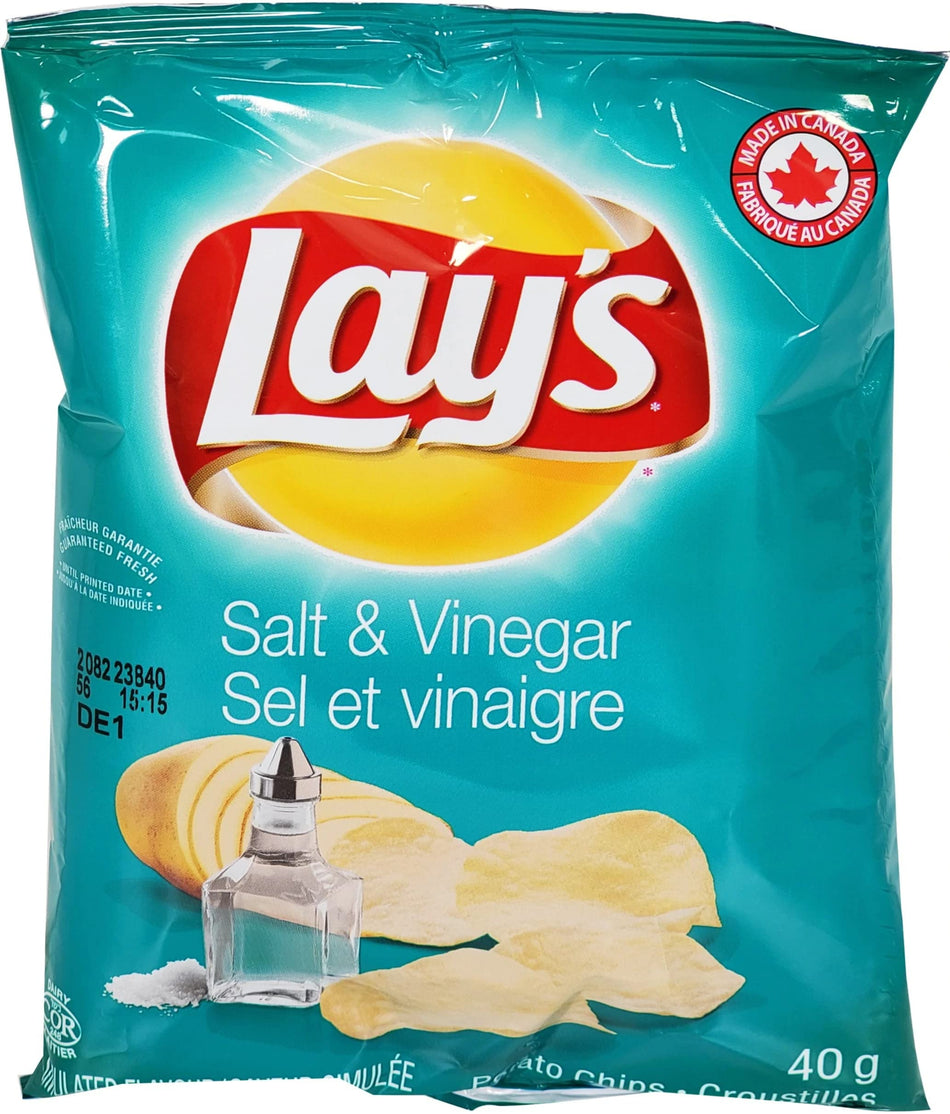 Lay's Salt & Vinegar 40g (40 Pack)