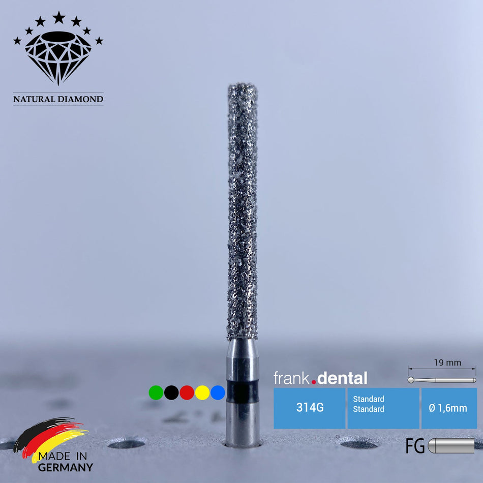 Dental Natural Diamond Bur - 842 Dental Burs - For Turbine - 5 Pcs