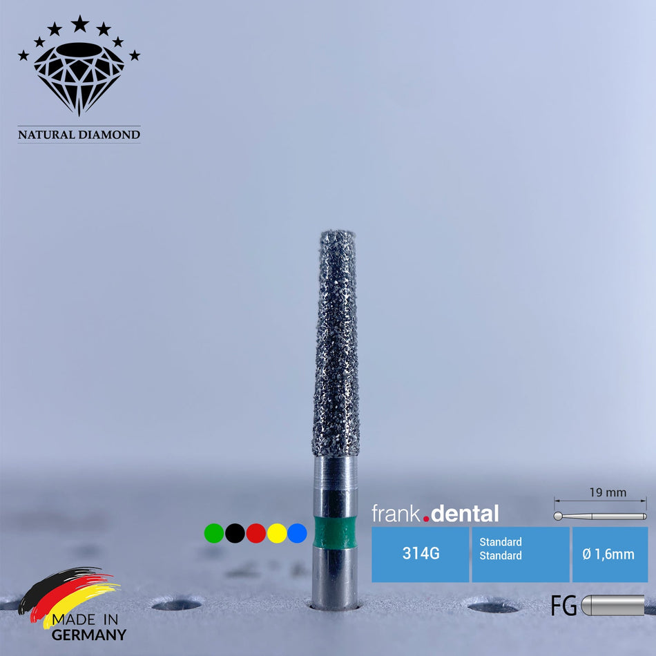 Dental Natural Diamond Bur - 847 Dental Burs - For Turbine - 5 Pcs