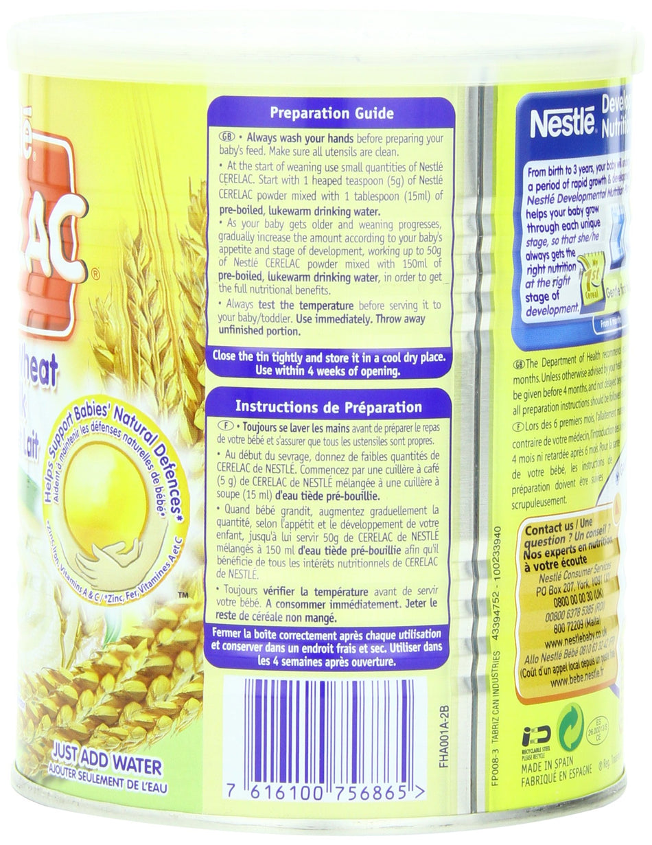 Nestl? Cerelac Infant Cereals Honey And Wheat 400 g (Pack of 4)