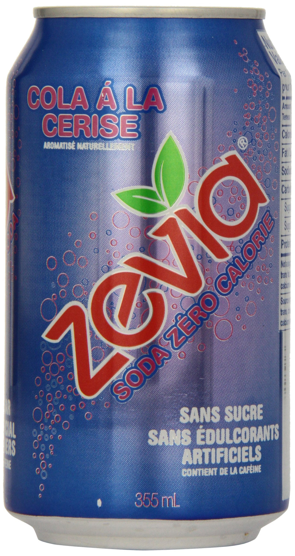 Zevia Zero Calorie Soda, Cherry Cola, 12-Ounce, Pack of 24