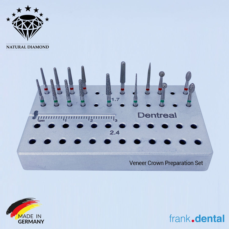 Veneer & Crown Preparation Set - Dental Natural Diamond Bur