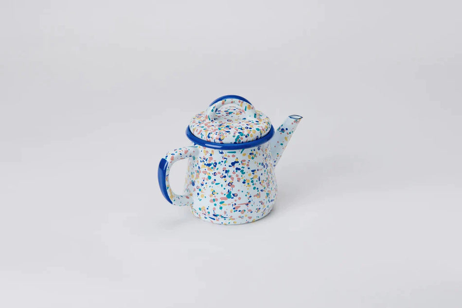 Wonder Wheel Small Teapot - Enamel Vintage Look Washable Teapot / Kapka