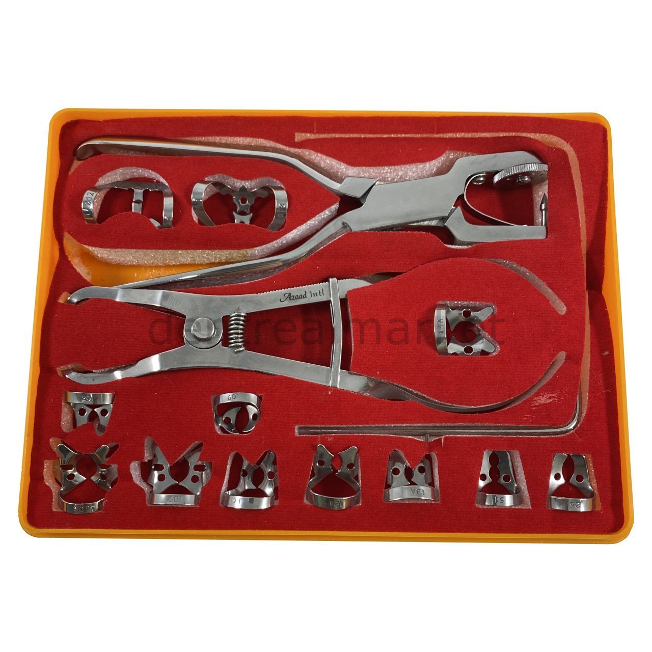 Dentreal - Drm Rubberdam Clamp and Tool Set + Rubberdam Template