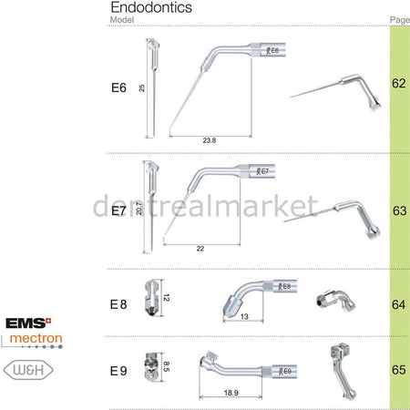 Woodpecker - Endodontic Scaler Tips - Ems,Mectron,Woodpecker,WH Compatible