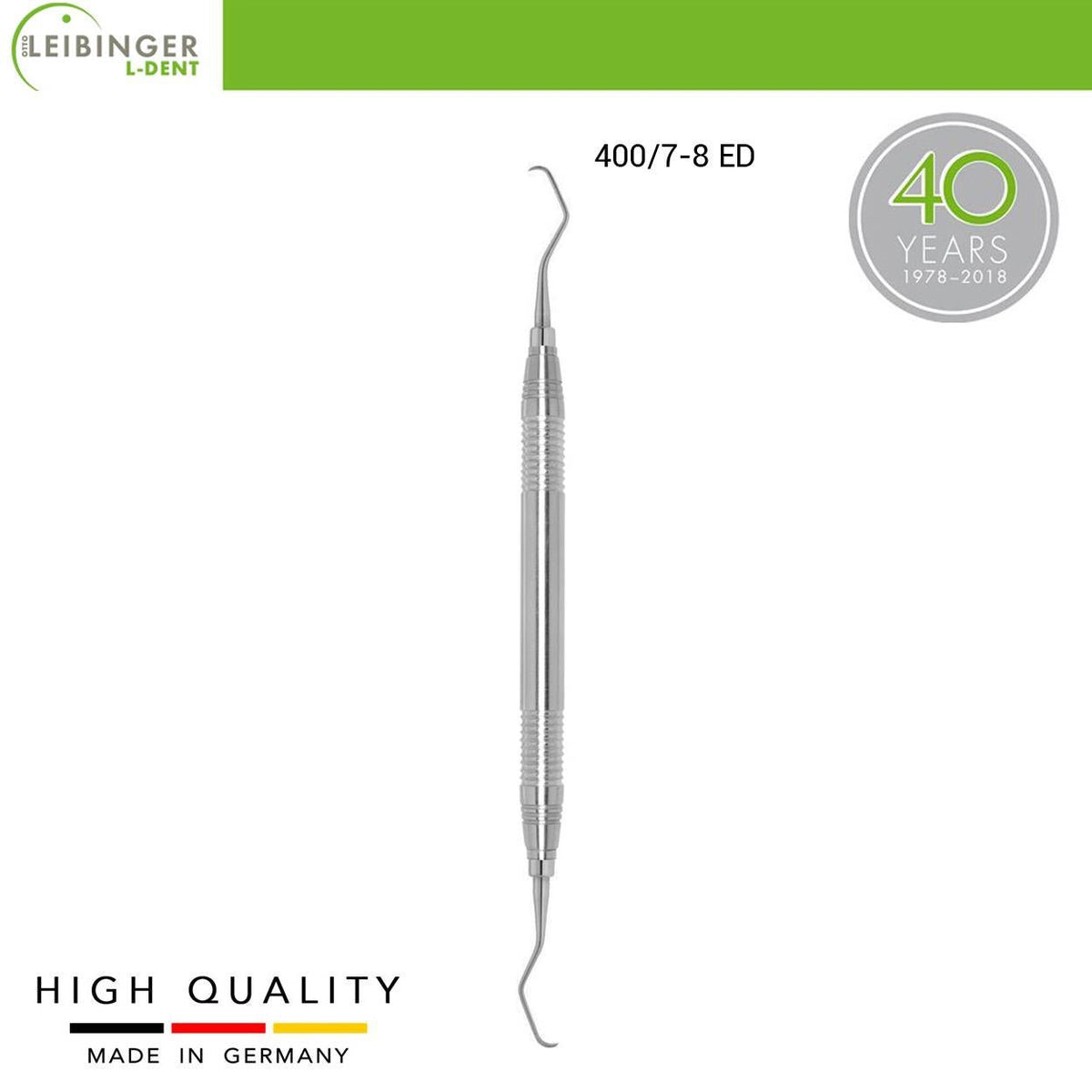 Leibinger - Gracey Curette 7 - 8, Lingual - Buccal - Periodontal Curette