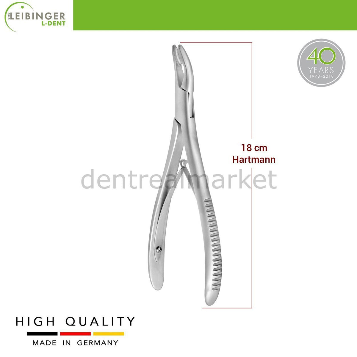 Leibinger - Hartmann Bone Rongeur - Dental Bone Rongeur - 18 cm