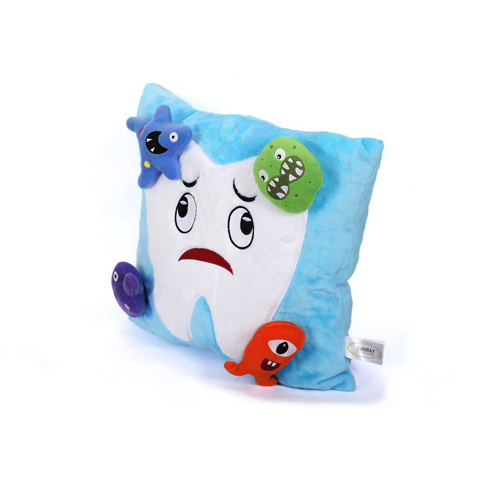 Blue Microbes Pillow Tooth Brush Teaching Model