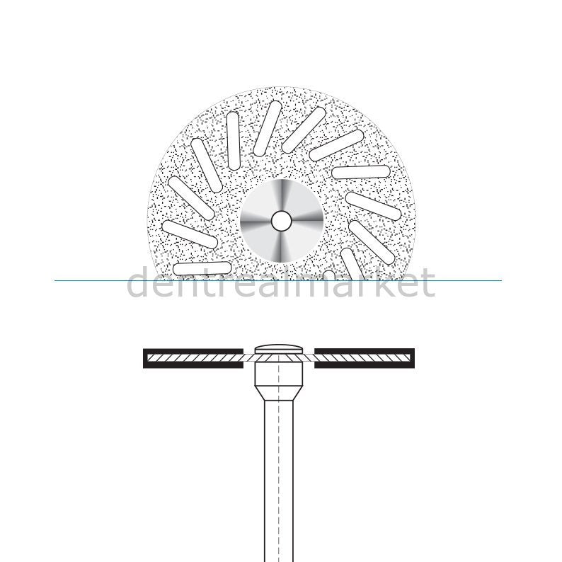 Frank Dental - Ortho Diamond Disc Interface Separe - Double Sided Etching