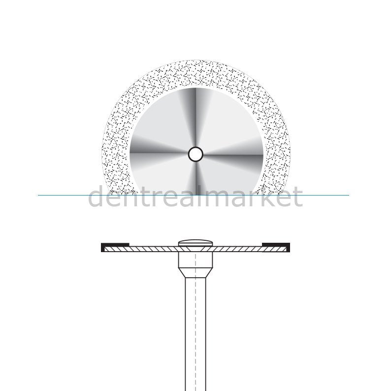 Frank Dental - Ortho Diamond Disc Interface Separe - Single Side Etching