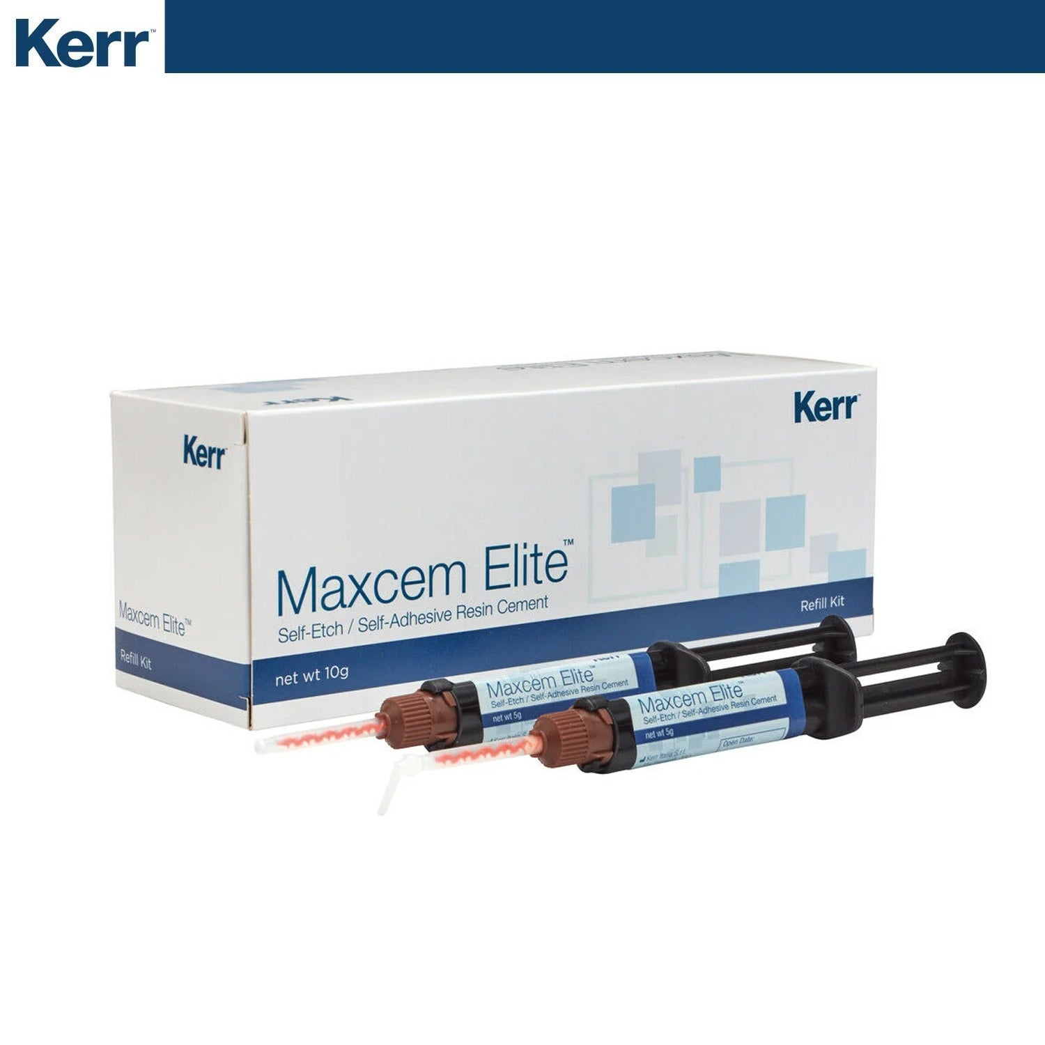 Kerr - Self - Etch, Self - Adhesive Dental Cement Maxcem Elite Value Kit