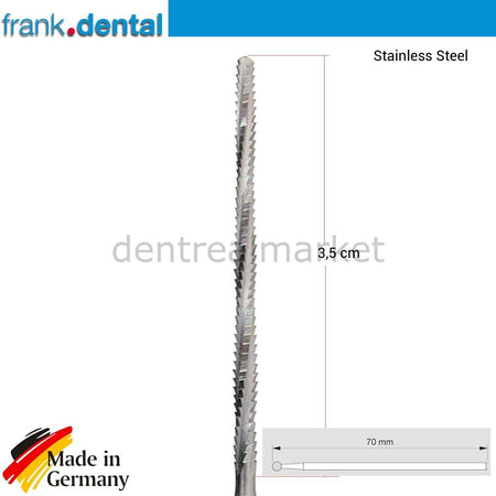 Frank Dental - Stainless Lindemann Bone Cutter - 169RF - Surgical Dental Bur