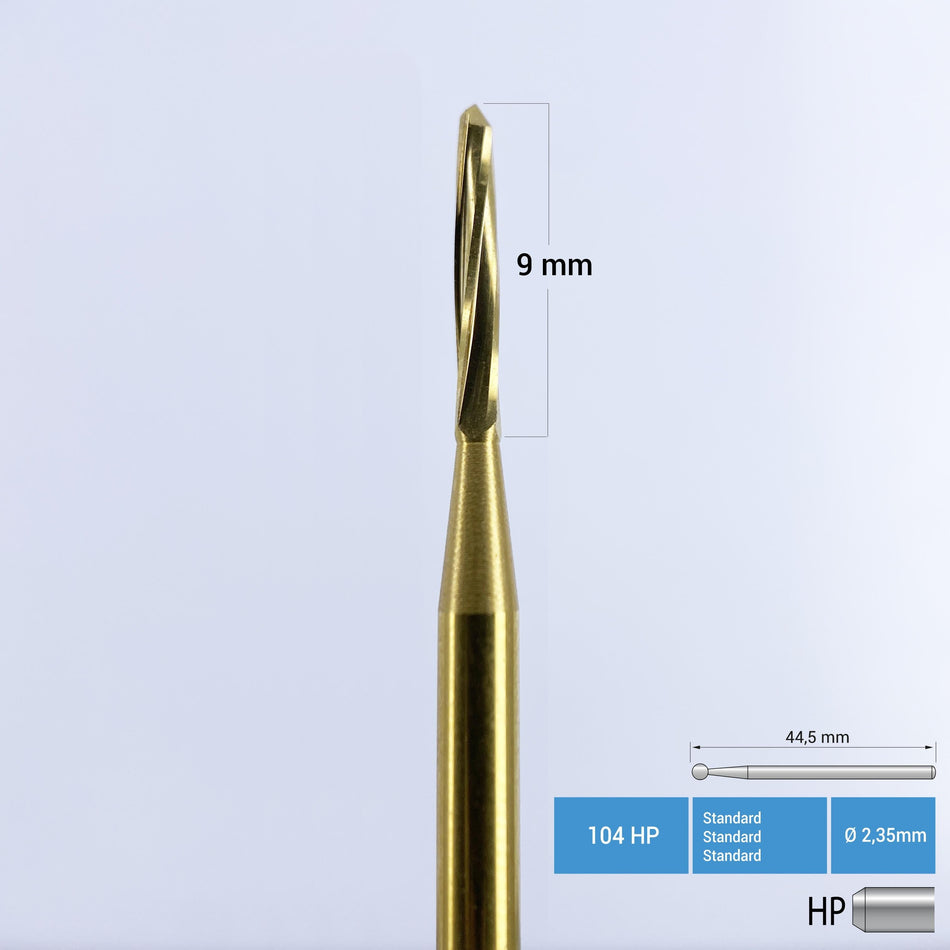 Frank Dental - Titanium Coated Carbide Lindemann Bone Cutter - 161 HP