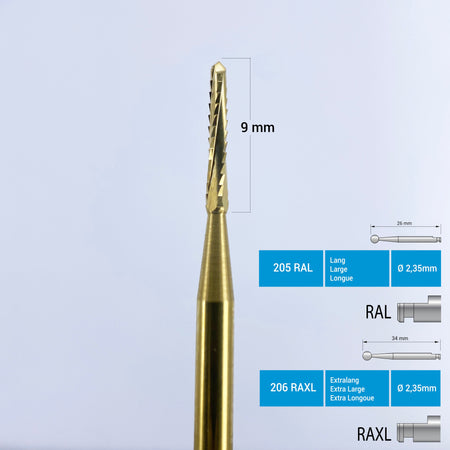 Frank Dental - Titanium Coated Carbide Lindemann Bone Cutter - 162 RA