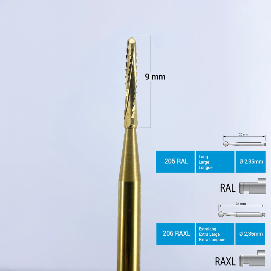 Frank Dental - Titanium Coated Carbide Lindemann Bone Cutter - 162 RA