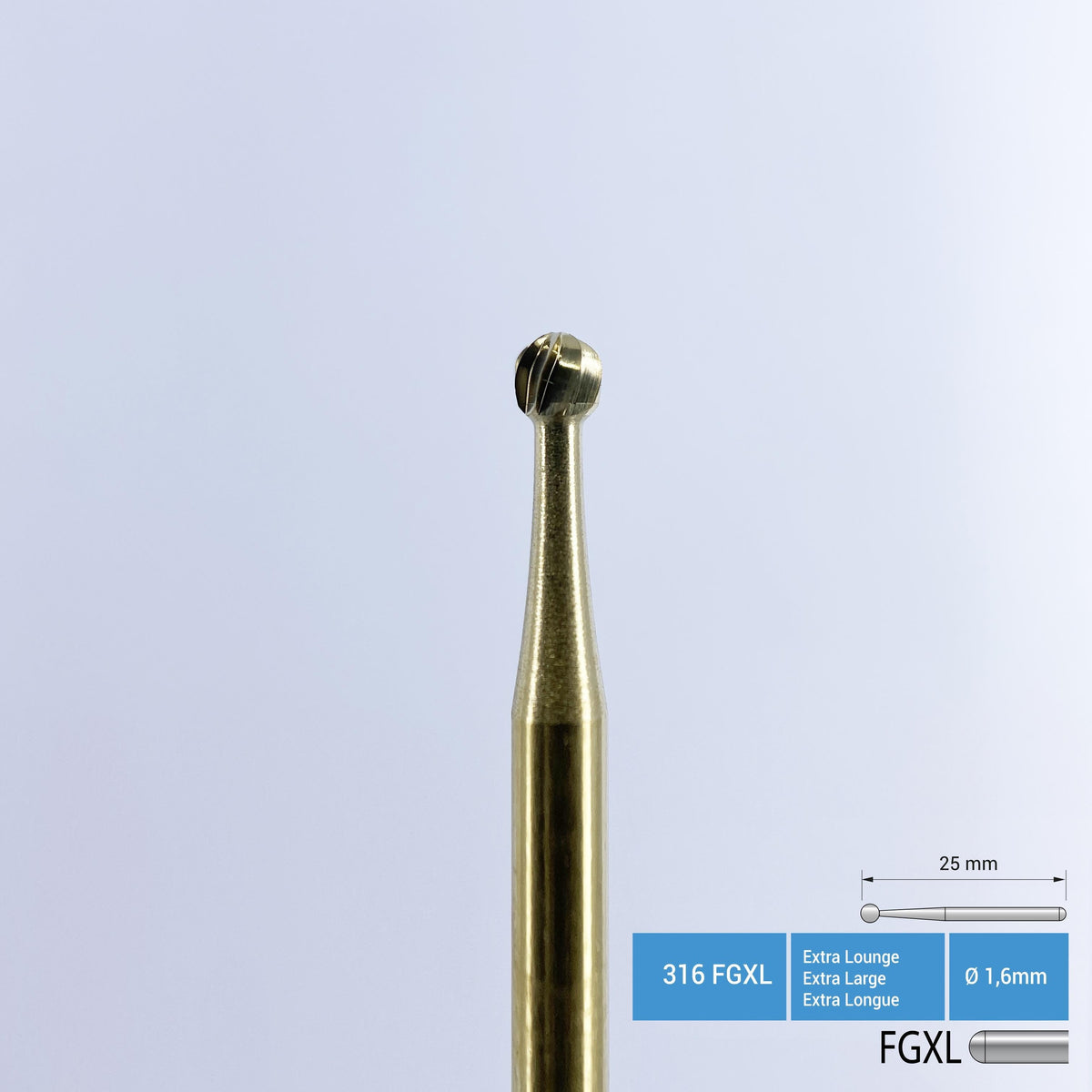 Frank Dental - Titanium Coated Carbide Surgery Bur - 141 FGXL