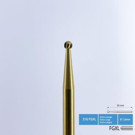 Frank Dental - Titanium Coated Carbide Surgery Bur - 141 FGXL