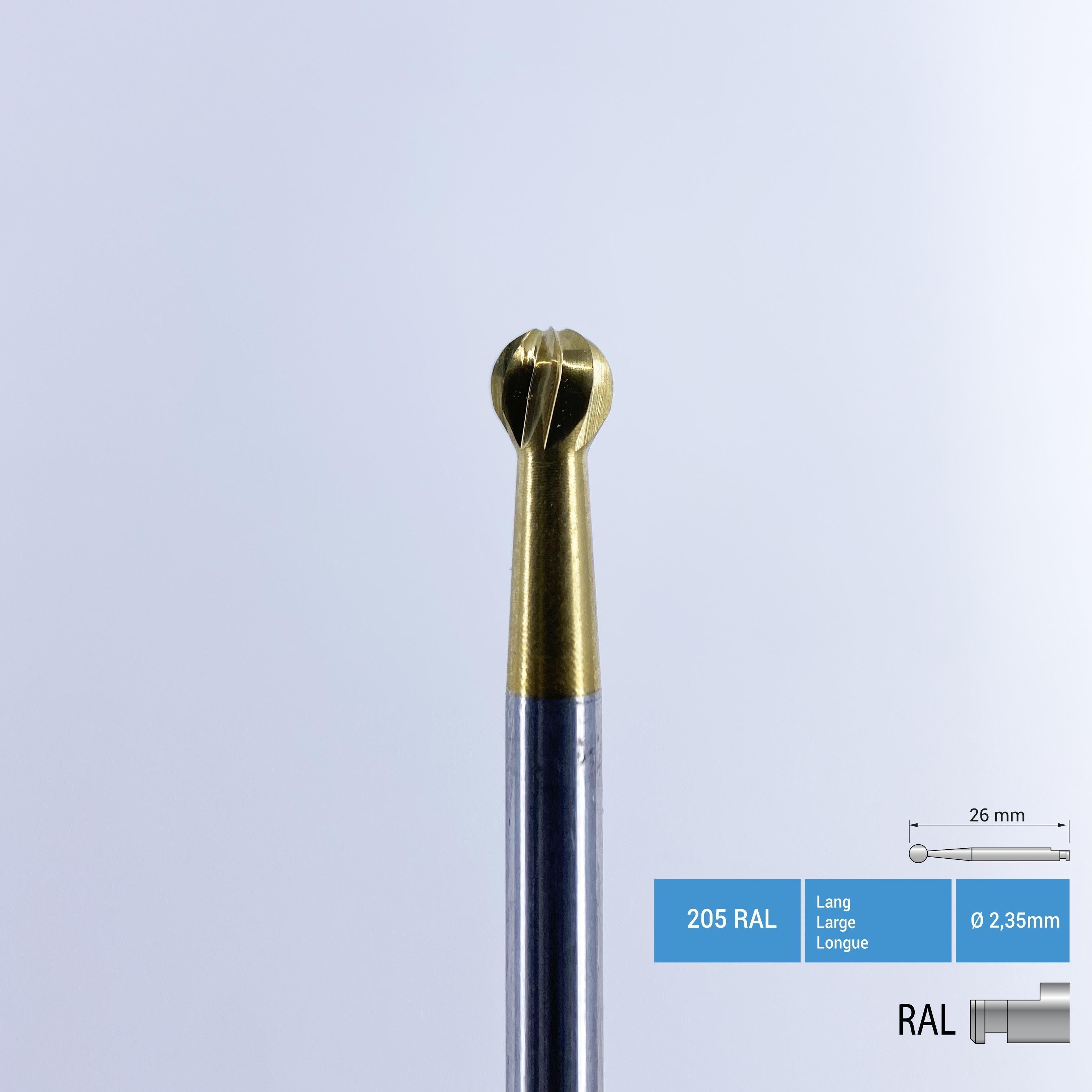 Frank Dental - Titanium Coated Carbide Surgery Bur - 141 RAL