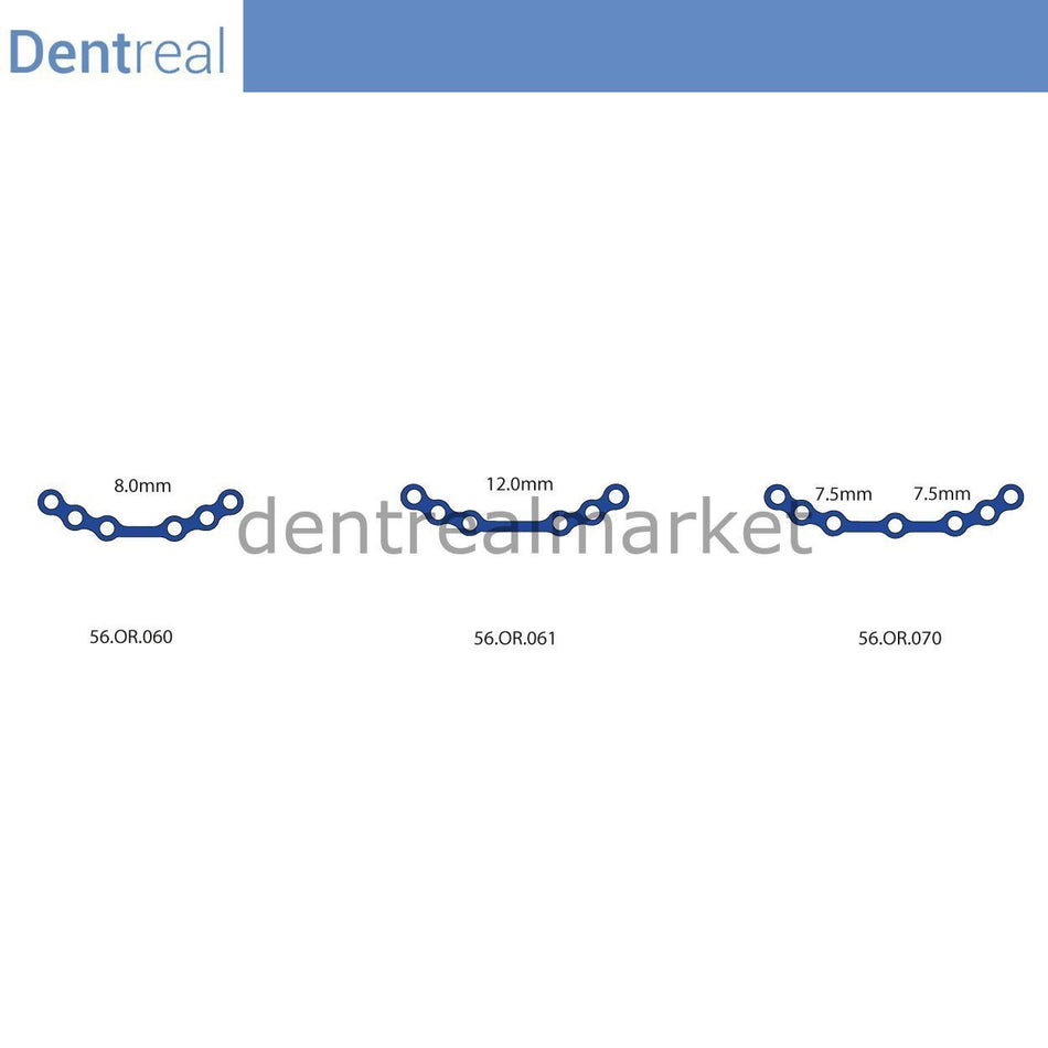 Dentreal - Titanium Maxillofacial Plate Micro Bone Plate 0.6 mm