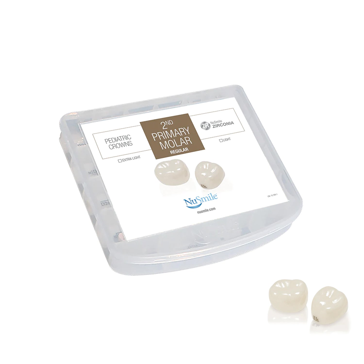 NuSmile - ZR Second Primary Molar Crowns Professional Kit 84 Crowns - Zirkonia Pediatric Crowns