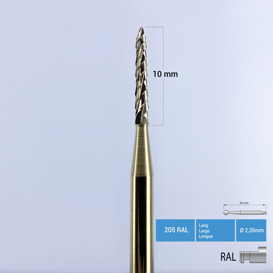 Titanium Coated Carbide Lindemann Bone Cutter - 162A RA