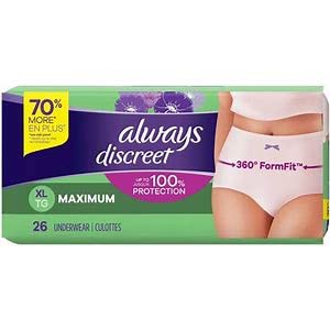Always Discreet Incontinence Underwear, Maximum Absorbency, Extra Larg