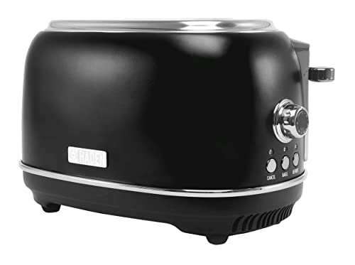 HADEN Heritage 2 Slice / 4 Slice Toaster, Wide Slot Retro Toaster with Browning Control, Cancel, and Defrost Settings