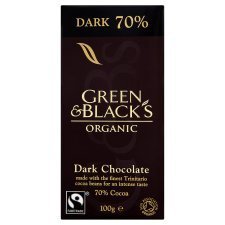 Green & Black's - Dark 70% Chocolate - 100g (Pack of 5)