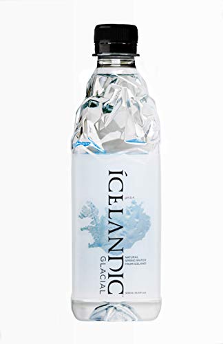 Icelandic Glacial Natural Spring Water from Iceland, 500ml, 24 Count