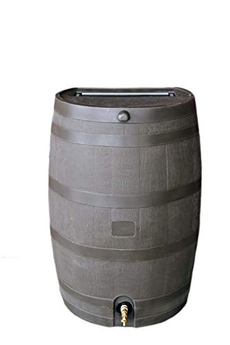 RTS Home Accents 50-Gallon Rain Water Collection Barrel with Brass Spigot