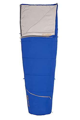 Kelty Rambler 50 Degree Synthetic CloudLoft Insulated Sleeping Bag, Unzips Completely to A Blanket, Anti-Snag Zipper & More