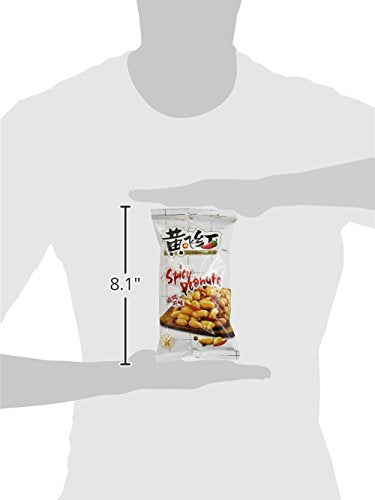 Huang Fei Hong Hot Chilli Pepper Snack Peanuts - 70G /2.47 Oz z (Pack of 6)